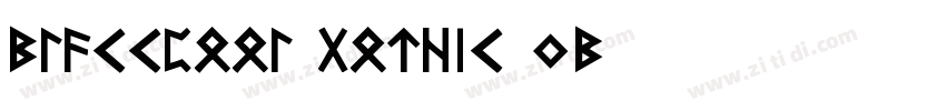 Blackpool Gothic NB字体转换